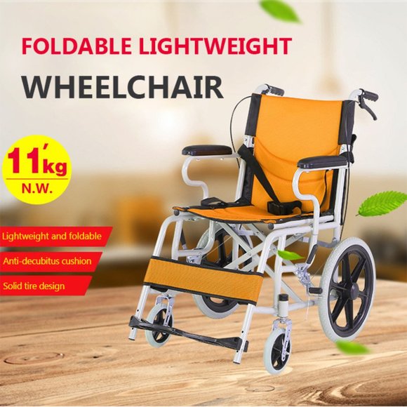 Colorful Lightweight Transport Wheelchair Medical Orthopedic Foldable Portable - Picture 1 of 12